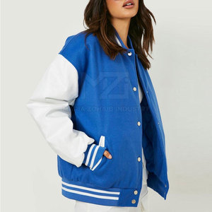 Chaqueta Letterman de Mujer con Diseño Nuevo y Color Personalizado, Tejida en Algodón, para Invierno, Estilo Urbano, Cálida y Transpirable - Product Image 6