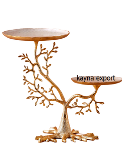 Cuenco decorativo de 2 niveles para servir ramas de METAL, nuevo diseño - Product Image 6