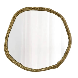 Venta al por mayor de lujo moderno decorativo espejo de pared diseños atractivos para la decoración del hogar marco de metal espejo de pared para sala de estar pasillo - Product Image 5