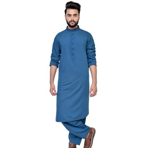 Meilleur prix de vente Shalwar Kameez Costumes pour hommes Collection d'été respirante Vêtements musulmans pour hommes Élégant Shalwar Kameez - Product Image 3