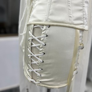 Wholesale Breathable Silk Corset Dress with Chiffon Flyer Elegant Partywear OEM Custom Silk Dresses Firm Control Thin Satin - Product Image 6