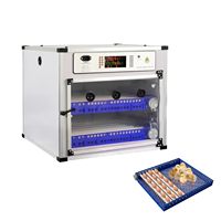 Incubateur entièrement automatique pour 68 œufs avec retournement automatique des œufs, contrôle de la température et de l'humidité, incubateur pour poulets, canards, oies, cailles, oiseaux