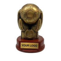 Trophées sportifs en résine du fabricant Weivista Trophée du gardien de but de football personnalisé fabriqué en résine de qualité supérieure