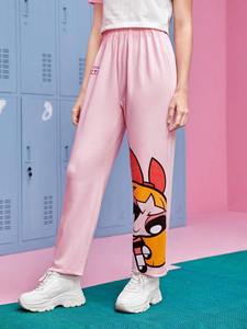 Pantalones para correr de lana de algodón informales para mujer, transpirables, cómodos, pantalones para correr, cordón elegante, el mejor precio para el invierno - Product Image 4