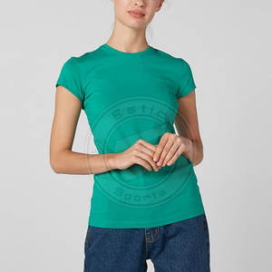 เสื้อยืดสตรีผ้าฝ้าย100% - Product Image 1