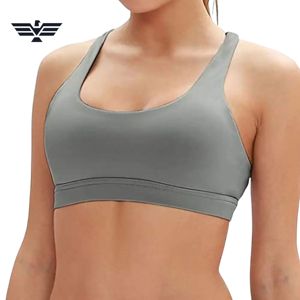 2025 sujetadores deportivos ligeros de alta calidad para mujer, alto soporte de secado rápido, transpirable, púrpura, respetuoso con el medio ambiente, Spandex frontal/nailon - Product Image 3