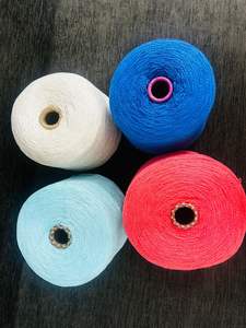 Hilo teñido SLUB de algodón 100% cardado para tejer y tejer - Product Image 3