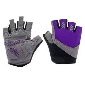 Guantes de bicicleta antideslizantes transpirables para hombres y mujeres Guantes de ciclismo sin dedos con logotipo personalizado - Product Image 2