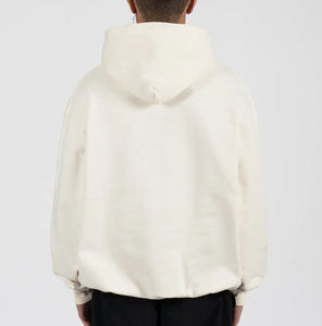 Nueva moda en blanco de gran tamaño con capucha hombres ropa logotipo personalizado hombres pulóver de gran tamaño con capucha hombres polar algodón sudaderas con capucha - Product Image 4