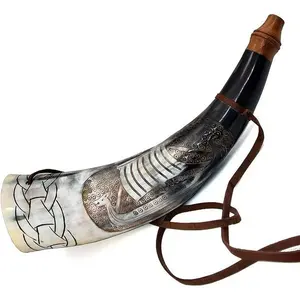 Shofar de Cuerno de Búfalo Auténtico, Hecho a Mano, para Uso Religioso y Ceremonial, Shofar de Cuerno de Ágata a los Mejores Precios - Product Image 4