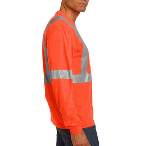 Chemises haute visibilité pour hommes femmes classe 3 chemises à manches longues haute visibilité Construction chemises de sécurité réfléchissantes Durable Meet ANSI - Product Image 6