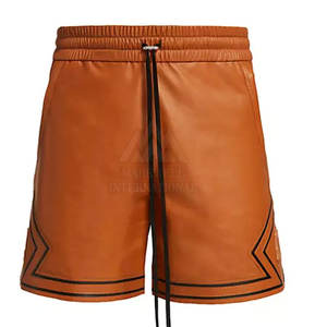 Usage décontracté Offre Spéciale hommes Shorts en cuir à vendre Haute qualité meilleure vente hommes Shorts en cuir vêtements d'entraînement - Product Image 1