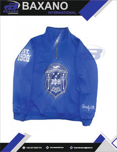 เสื้อสเวตเชิ้ตซีต้า ฟาย เบต้า แบบยูนิเซ็กซ์ พรีเมียม คอซิป 1/4  ผ้าโพลีเอสเตอร์/คอตตอน  ผ้าฟลีซ  ปักโลโก้  ออกแบบโลโก้ตามสั่ง - Product Image 4