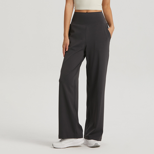Nouveau style de pantalon de yoga taille haute avec effet ventre plat, pantalon évasé pour le sport et le fitness - Product Image 3