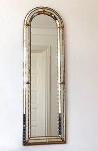 Large <b>Vintage</b> Venetian Full Length Brass <b>Mirror</b> - Product Image 2