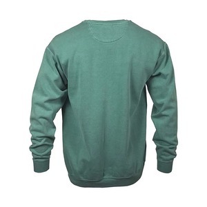 บริการ OEM เสื้อสเวตเชิ้ตผู้ชายสำหรับฤดูหนาว ปักโลโก้ได้ตามต้องการ ผ้าฝ้ายฟลีซ 100% คุณภาพสูง แห้งเร็ว ระบายอากาศดี ลายเรียบ - Product Image 2
