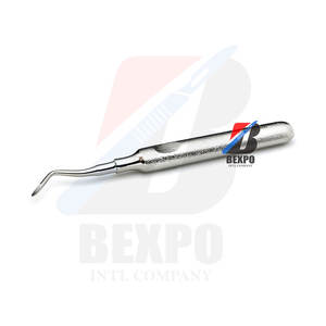 Fórceps de punta de raíz dental recto 140mm para eliminar fragmentos de raíz Acero inoxidable CE ISO - Product Image 2