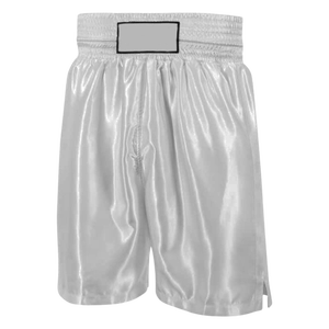 Pantalones cortos de boxeo de cintura alta personalizados de primera calidad 100% poliéster ligero transpirable para entrenamiento y competición ajuste profesional - Product Image 2