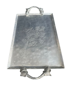 ถาดเสิร์ฟพร้อมหูจับโลหะเคลือบเงาสำหรับตกแต่งห้องครัวทำมือ - Product Image 6