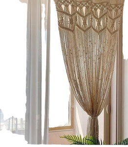 New Arrival Cotton Curtain Coustmized Macrame Door Curtain | Large Wedding Backdrop Wall Hanging Tapestry - Product Image 1