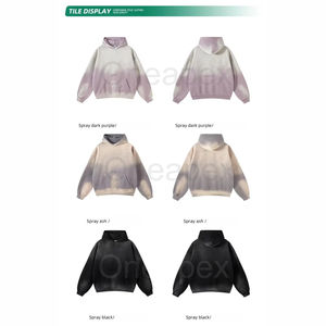 Hoodie unisexe personnalisé 2026 de haute qualité, brodé, épais, coupe oversize, 100 % coton lavé - Product Image 4