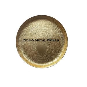 Bandeja de servicio de latón puro con forma hexagonal más vendida para cocina casera y uso de restaurantes por Indian Metal World - Product Image 2