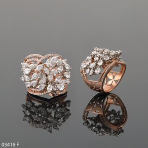 แหวนหมั้น D'VINS JEWELS เพชรเลี้ยงในห้องปฏิบัติการ 2.10 กะรัต ทรงมาร์คีส์และทรงหยดน้ำ ชุบทอง 14K เครื่องประดับแต่งงานสำหรับผู้หญิง - Product Image 6