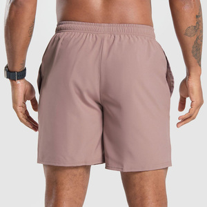 Vente en gros de shorts de basket-ball pour hommes à séchage rapide vêtements de sport décontractés pour entraînement de fitness poches en coton décoration à motif teint uni - Product Image 2