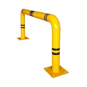 10-Piece Outdoor Parking Lot Column Protector <b>Set</b> 104 X 46cm Metal Barrier Gate and Bollard Aluminium and Steel Material - Product Image 2