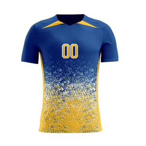 Vente en gros de maillots de football pour jeunes Designs uniques Maillots de football complets Respirant Séchage rapide Sublimation Technics Vêtements de football - Product Image 1