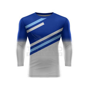 เสื้อรัชการ์ดแขนยาวผ้าสแปนเด็กซ์โพลีเอสเตอร์สำหรับผู้ชาย - Product Image 1