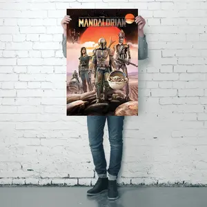 Póster de Lona Estilo Moderno de The Mandalorian para Decoración de Paredes del Hogar - Product Image 2