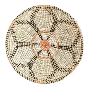 ตะกร้าติดผนังพลาสติกสายหญ้าทะเลของตกแต่งบ้านสมัยใหม่แผ่นติดผนังแบบเวียดนามทำด้วยมือแผ่นหญ้าทะเลแบบม้วนขายส่ง - Product Image 2