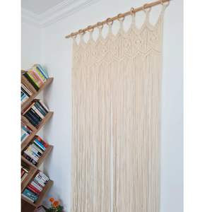 Cortina de Pared de Macramé Estilo Boho, Adorno Colgante para Boda, Decoración de Pared Elegante y Rústica para el Hogar - Product Image 2
