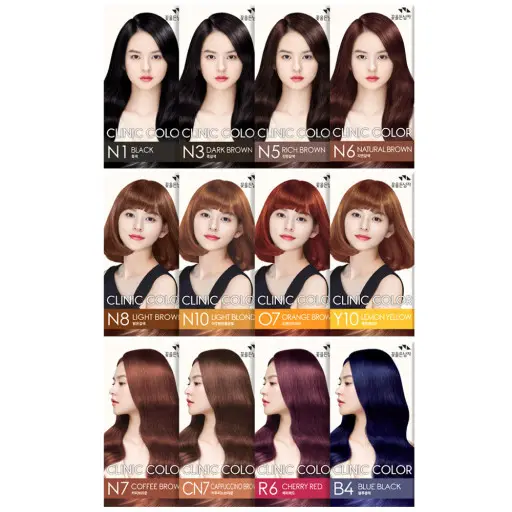 Cosmocos hair dye hair color hair color cream low ammonia Korean Cosmetics Private label OEM ODM