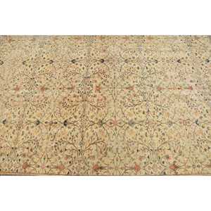 6.1x8.9 ft Rug, Vintage Turkish Large Rug, <b>Yellow</b> <b>Wool</b> Rug - Product Image 5