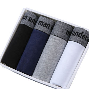 Calzoncillos Boxer para Hombre, de Cintura Alta, Transpirables, de Punto, Ecológicos, Antibacterianos, con Cintura Elástica, Logotipo Personalizado, Venta al por Mayor, Oferta - Product Image 4