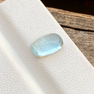 Piedra de cabujones con forma de cojín largo de Aguamarina de Color superior Natural con buen brillo, piedras preciosas sueltas para hacer joyas de 1,92 quilates - Product Image 1