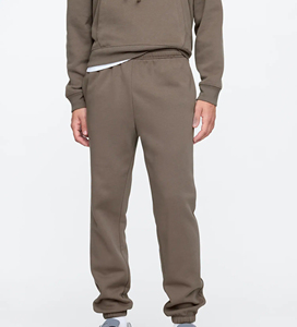 OEM/ODM Plus Size <b>Loose</b> <b>Fit</b> Lightweight Hoodie & <b>Jogger</b> Set Solid Color Training & Gym Wear Breathable Hip hop Sweatsuit For <b>Men</b> - Product Image 3