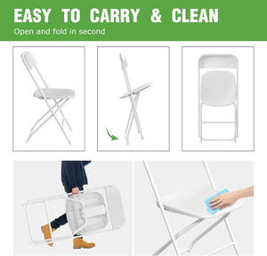 Chaise Moderne Convertible en Acier Inoxydable Polyvalente Intérieur/Extérieur Design Pliable pour Jardin Cuisine École Parc de Pique-Nique - Product Image 2