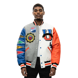 Fabricant de vêtements personnalisé 100% coton polyester bouton université lycée vestes d'université pour les amateurs de rétro - Product Image 5