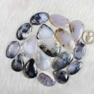 Lot en vrac de pierres précieuses en vrac de haute qualité en forme de mélange d'opale de dendrite naturelle de qualité supérieure faisant pour les fournisseurs de pendentif en argent faits à la main - Product Image 4