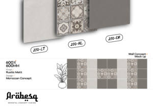 Azulejos de Porcelana Vitrificada con Acabado Glaseado de Estilo Marroquí de 600x600 mm, 210 - Superficie Mate Rústica, Azulejos de 2x4 Pies para Interiores de Estilo Antiguo - Product Image 3