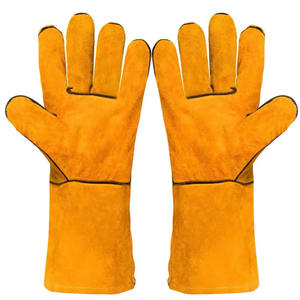 Gants de travail en cuir de vachette de haute qualité XL, couleur personnalisée, vente en gros, anti-coupure, antidérapants, anti-vibrations, ignifuges, 12 gants - Product Image 3