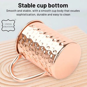 Wholesale Hammered Copper <b>Mug</b> High Standard Solid Metal <b>Mugs</b> Wholesale Moscow Mule <b>Mug</b> Best Metal Cup - Product Image 3