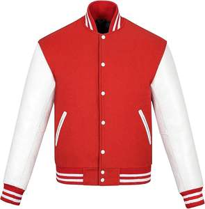 Blouson Bomber Décontracté Homme Printemps en Satin 100% Coton Imperméable Coupe-Vent Respirant Brodé Style Athlétique Universitaire En Promotion - Product Image 6