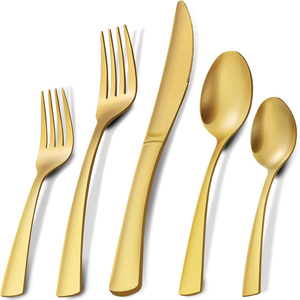 New Luxury <b>Table</b> <b>Top</b> Stainless Steel Flatware Set <b>Mirror</b> Polish High Quality Professional Customized Shaped Handle Eco-Friendly - Product Image 3