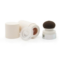 Top la plus vendue 30ml sous vide anti-fuite bâton éponge tête détachable liquide fond de teint Tube maquillage bouteille d'emballage en plastique