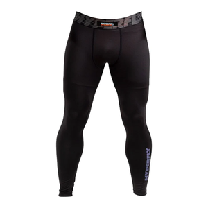 Pantalons de grappling de Jiu-Jitsu personnalisés, MMA, Judo, solides, à transfert thermique, compression BJJ, leggings longs élastiques, extensibles, séchage rapide - Product Image 1