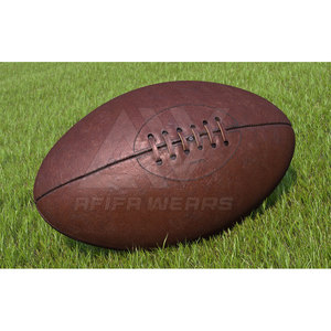 Ballon de rugby professionnel de haute qualité 32 panneaux cousu à la main en cuir Logo personnalisé Ballon de match pour l'entraînement et le sport - Product Image 2